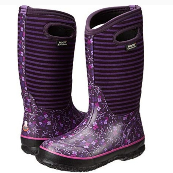 Bogs Other - Bogs Flower Stripe Insulated Waterproof Boots
